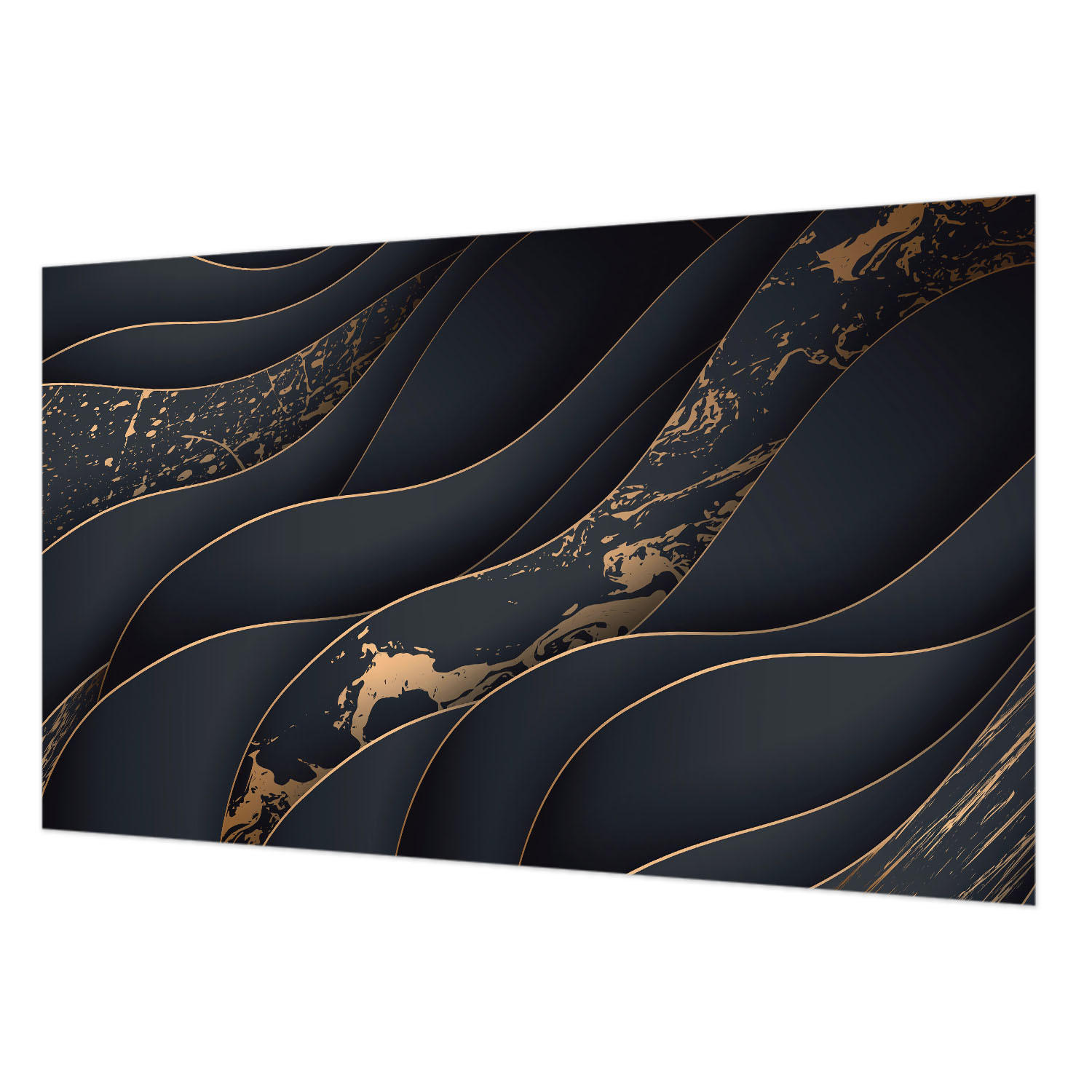 FOTOTAPETE 416x254 cm - Elegante Wellen - Weiß, Textil (416/254cm) - Wallfluent