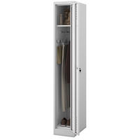 UMKLEIDESCHRANK Spind KACPER 1 Abteil 180x30x50cm Grau - Grau, Metall (30/180/50cm) - Jan Nowak