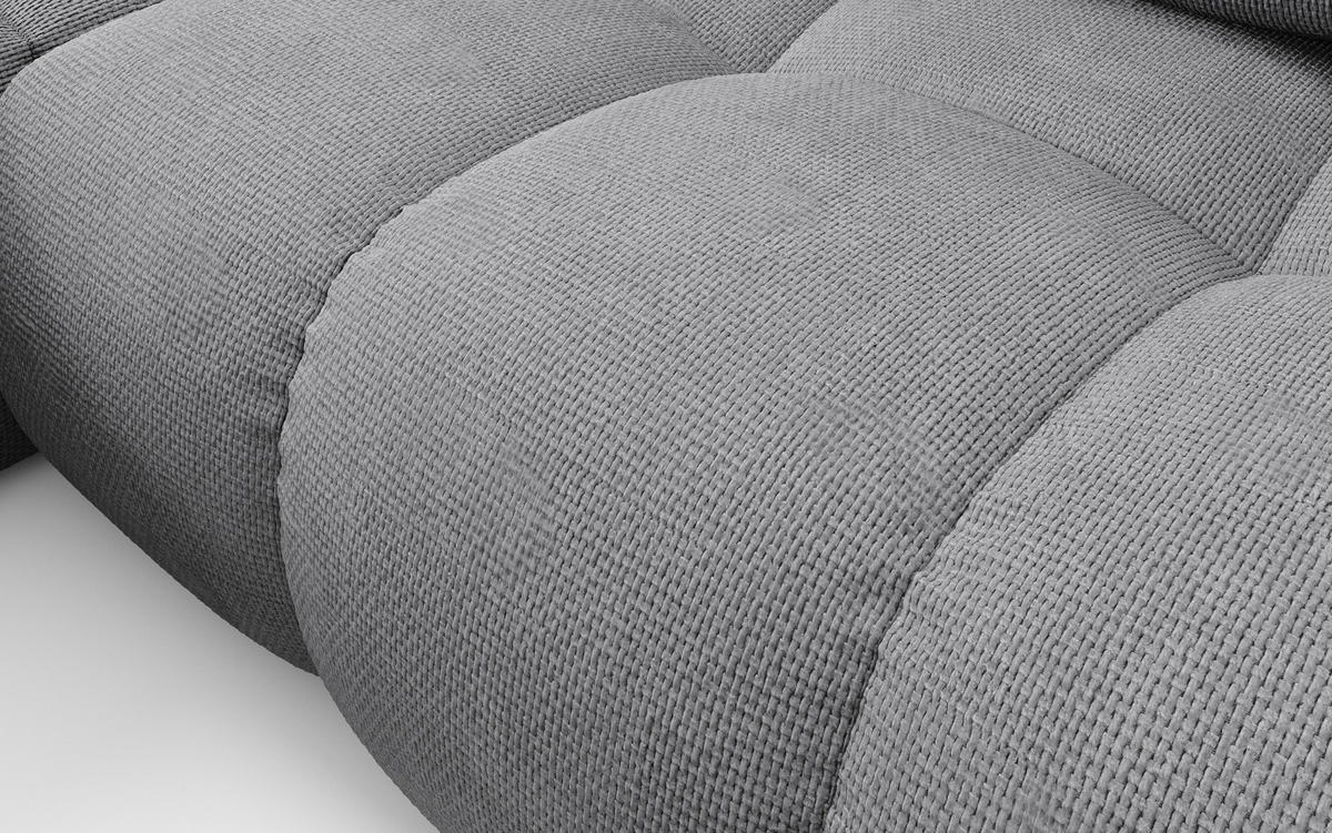 ECKSOFA DUCA L-S Grau Chenille mit Schlaffunktion - Grau, Holz (266.5/266.5cm) - MASSENO