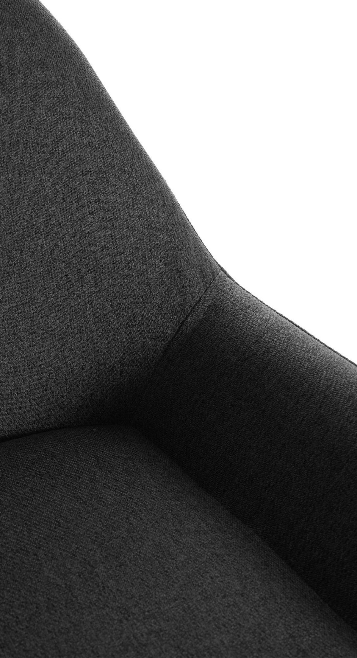 BARHOCKER Stoff schwarz - Goldfarben/Schwarz, Textil/Metall (51/89/52cm) - CLP