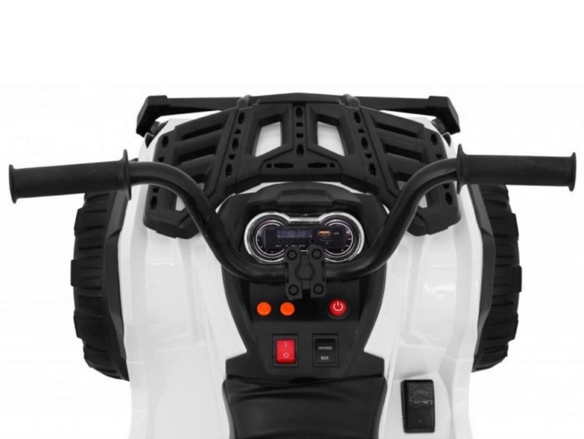 KINDER ELEKTROQUAD Go-Kart weiß - Weiß, Kunststoff (109/65/41cm) - TPFLiving