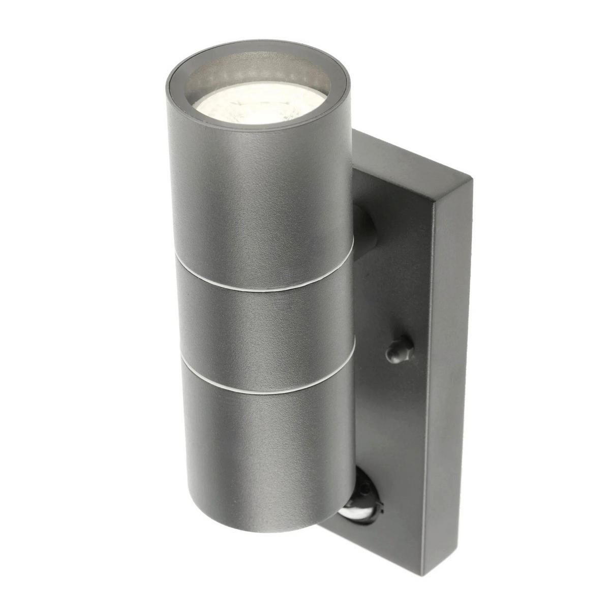 AUSSENWANDLEUCHTE MIA Dunkelgrau Edelstahl GU10 Auf und Ab IP44 - Dunkelgrau, Metall (6.9/22/10.2cm) - CGC Europe