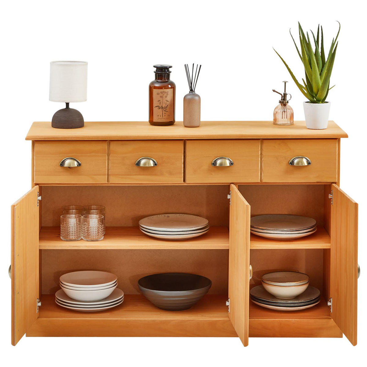 ANRICHTE PARIS braun - Braun, Holz (116/73/35cm) - IDIMEX