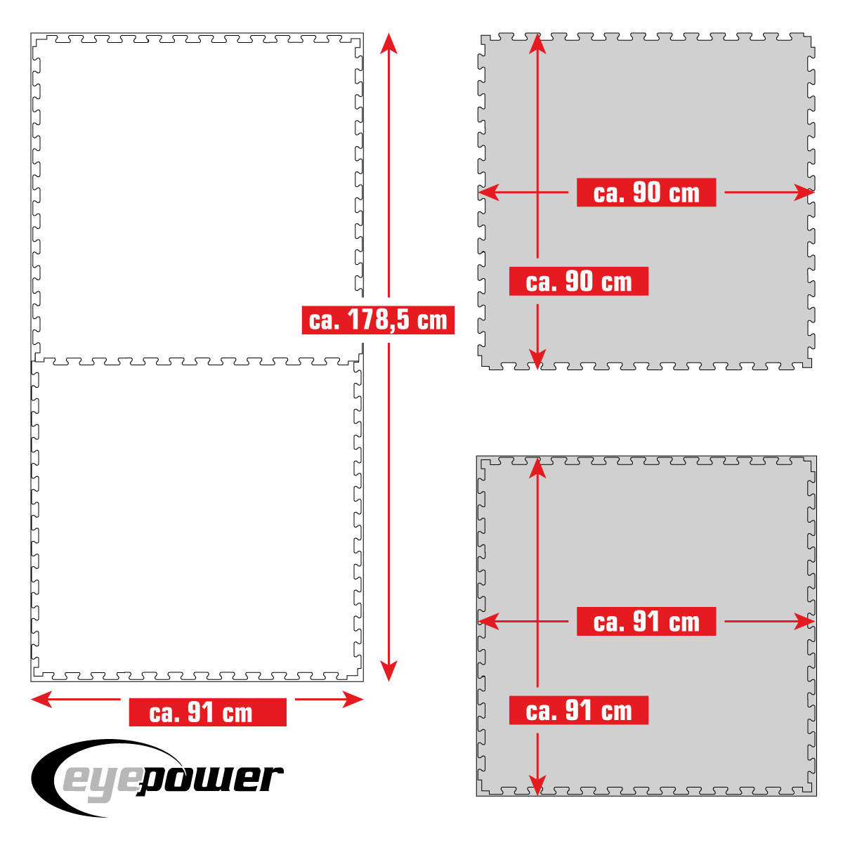 BODENSCHUTZ-MATTE 90/90/4cm Beige - Beige, Kunststoff (90/90cm) - eyepower