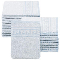 WASCHHANDSCHUH, 20er-Set, 16x22 cm, 80% Baumwolle, 20% Polyester, Blau - Blau, Naturmaterialien (16/22cm) - Zollner