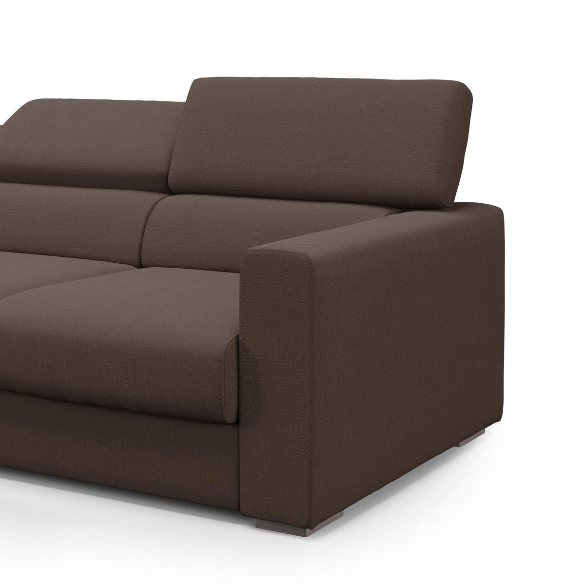 LINEARSOFA Dylan - Braun, Textil (240/74/100cm) - Divani.store