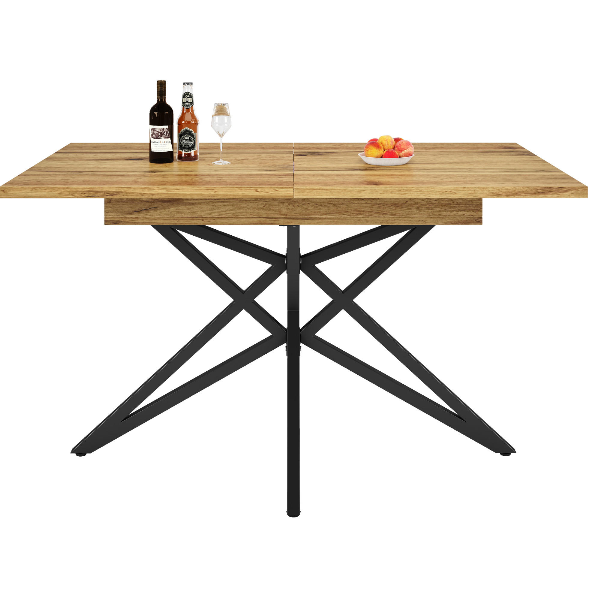 Meubliv Esstisch Braun 80x76x120 cm