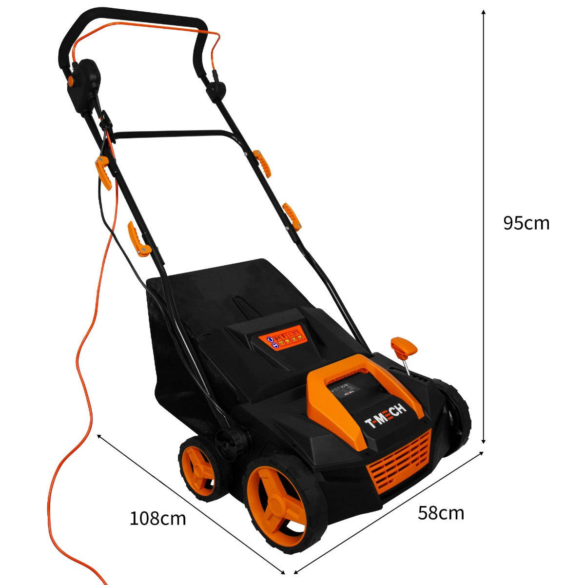 STAUBSAUGER für Kunstrasen - Schwarz, Kunststoff (58/95/108cm) - T-Mech