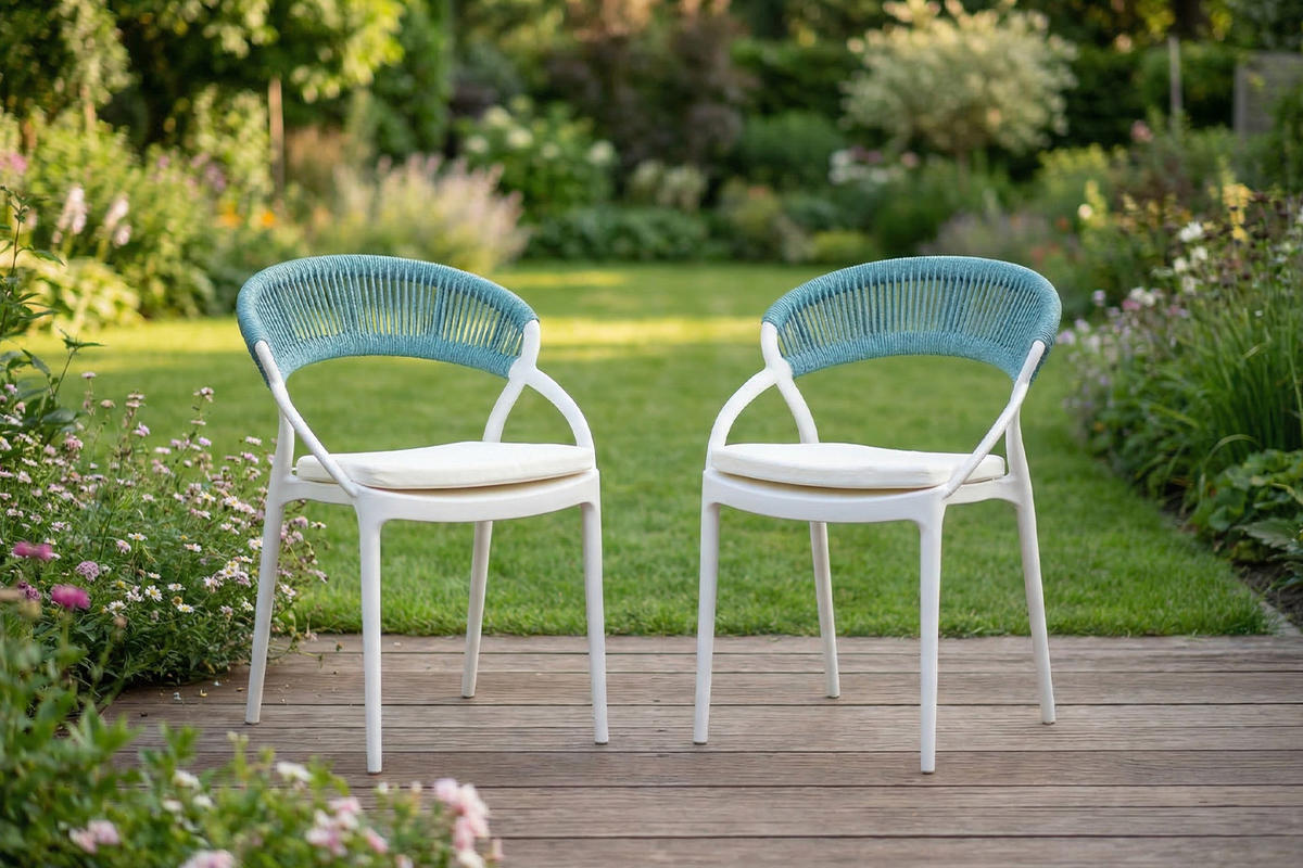 GARTENSTUHL KISO Hellblau Kunststoff Stapelbar - Hellblau, Kunststoff (54/79/58cm) - KAWOLA