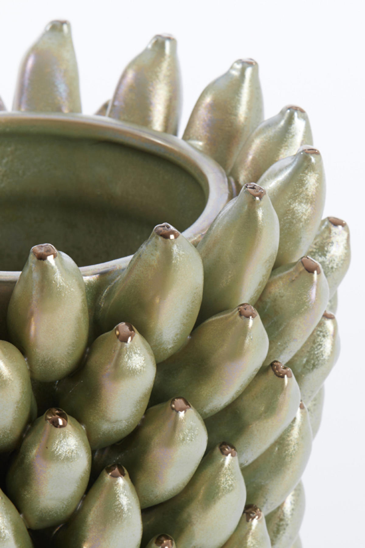 VASE Zita Grün Ø25,5/34 cm - Grün, Keramik (34cm) - Light & Living