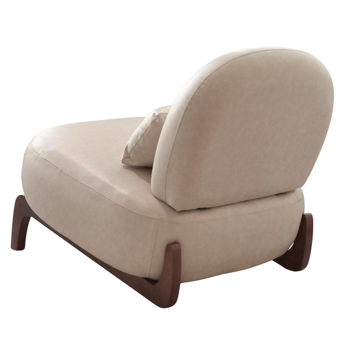 KŘESLO DO OBÝVÁKU Camel s čalouněným sedákem a dřevěnými nohami - světle hnědá, textil (86.9/69.9/72.1cm) - Urban Meuble