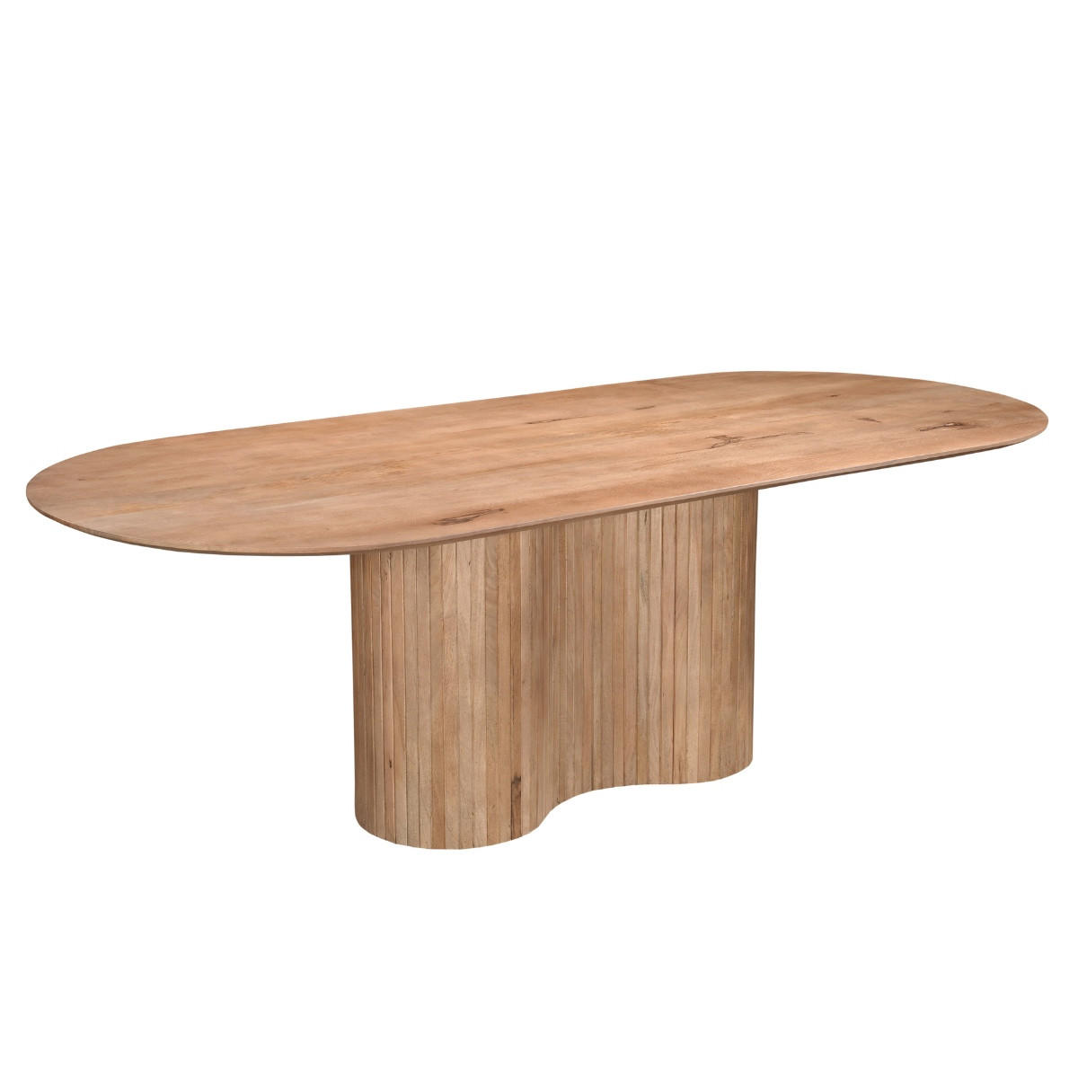 ESSTISCH oval aus Mangoholz 240cm, natur - Braun, Holz (240/100/77cm) - Giga Meubel