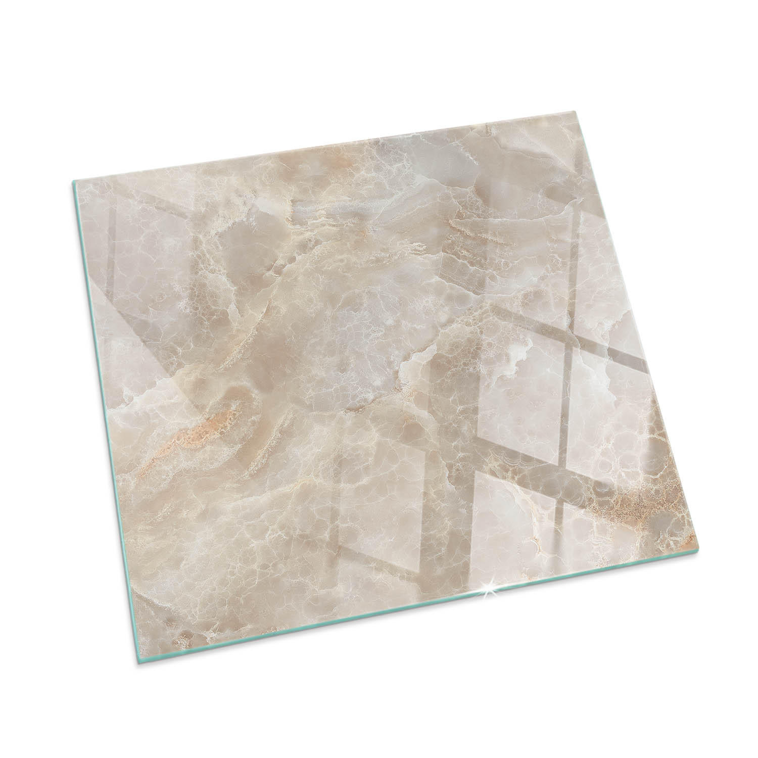 ArtPrintCave Glasplatte Beige 60x60x0.4 cm