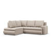 ECKSOFA LINKS MIT SCHLAFFUNKTION FORESTA, Beige - Beige, Textil (230/200cm) - Mebligo