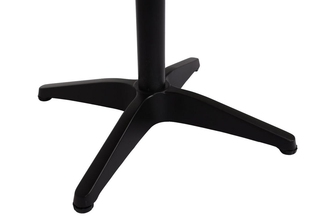 GARTENTISCH HxBxT 74x70x70cm Gastronomie Outdoor-Beschichtung Alu Holzoptik Schwarz Dunkelbraun - Dunkelbraun, Metall (70/70/74cm) - PROREGAL