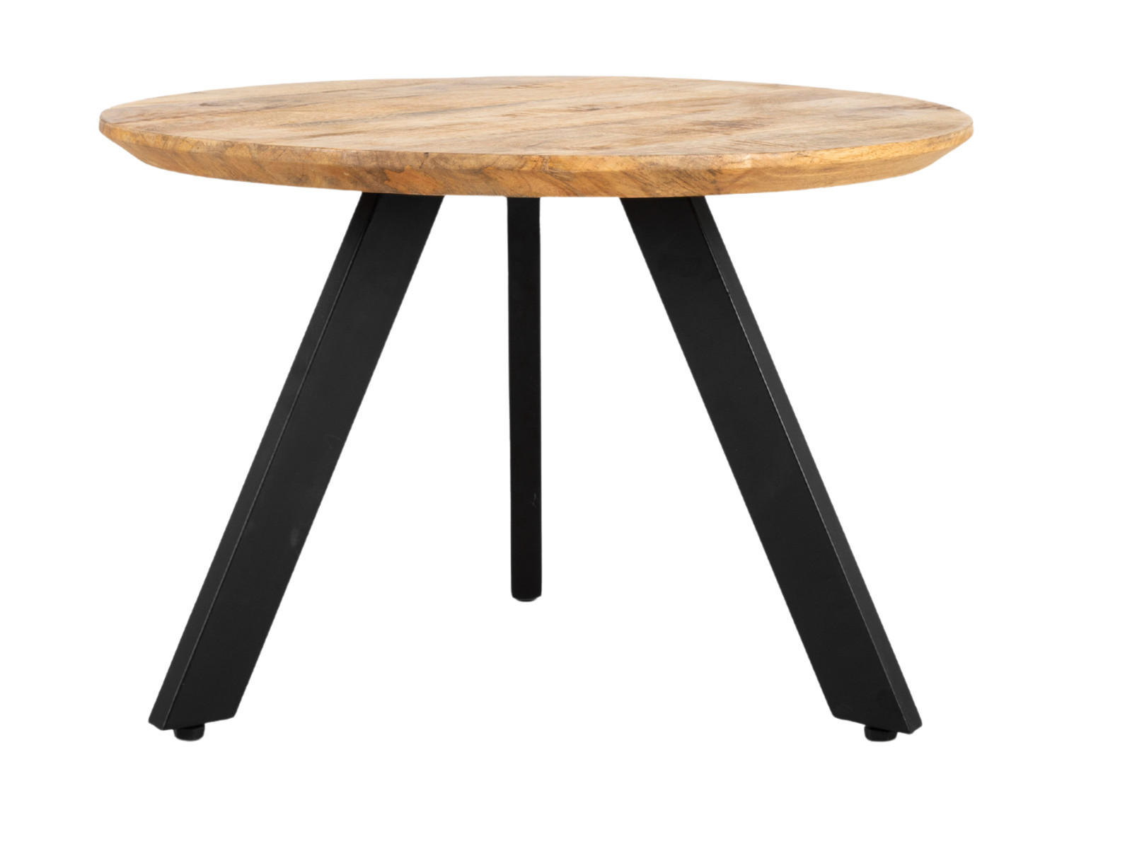 COUCHTISCH Rond Mangoholz 60 cm / 60 cm Natur - Naturfarben, Holz (60/60/40cm)