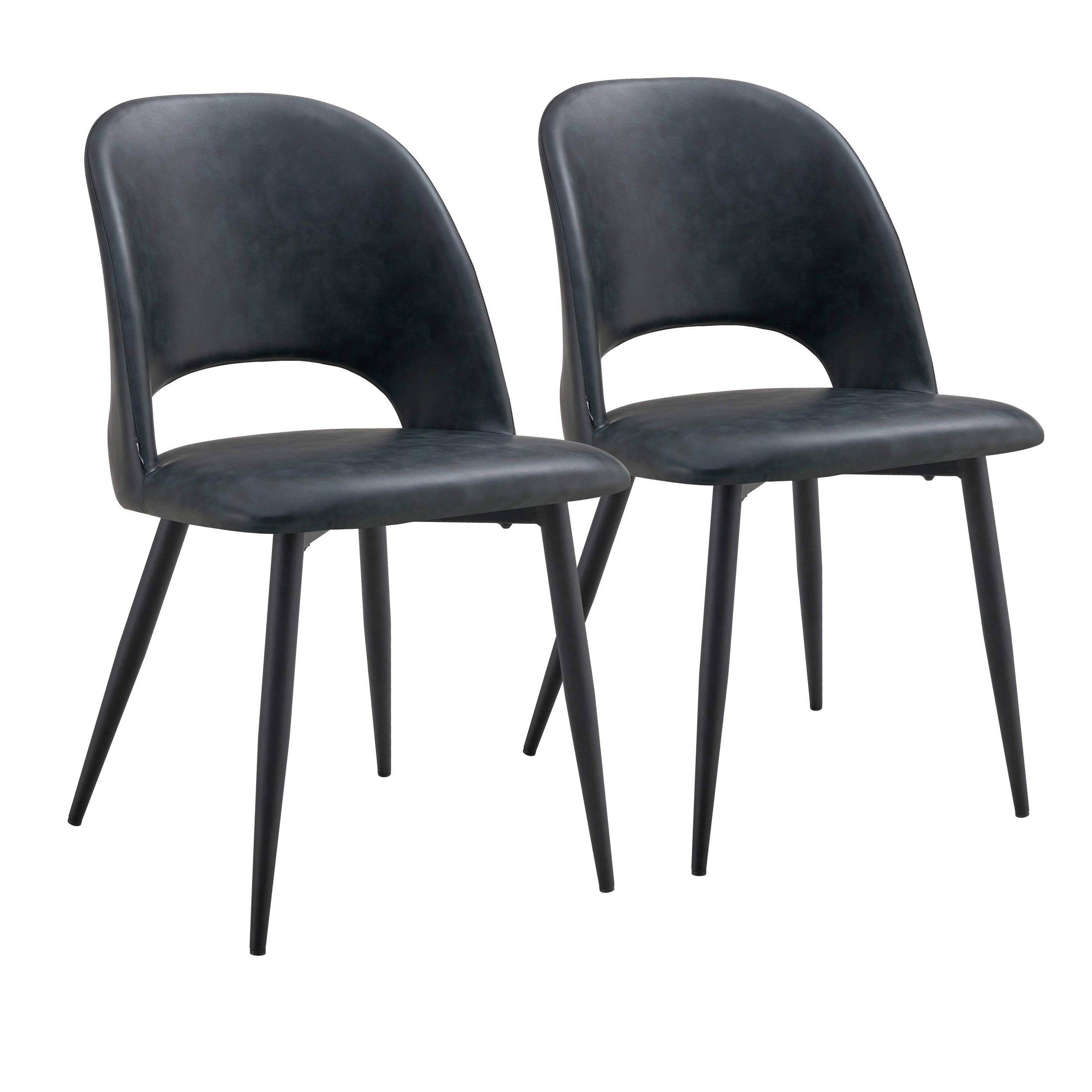 Oviala Stühle Schwarz 60x82x50 cm