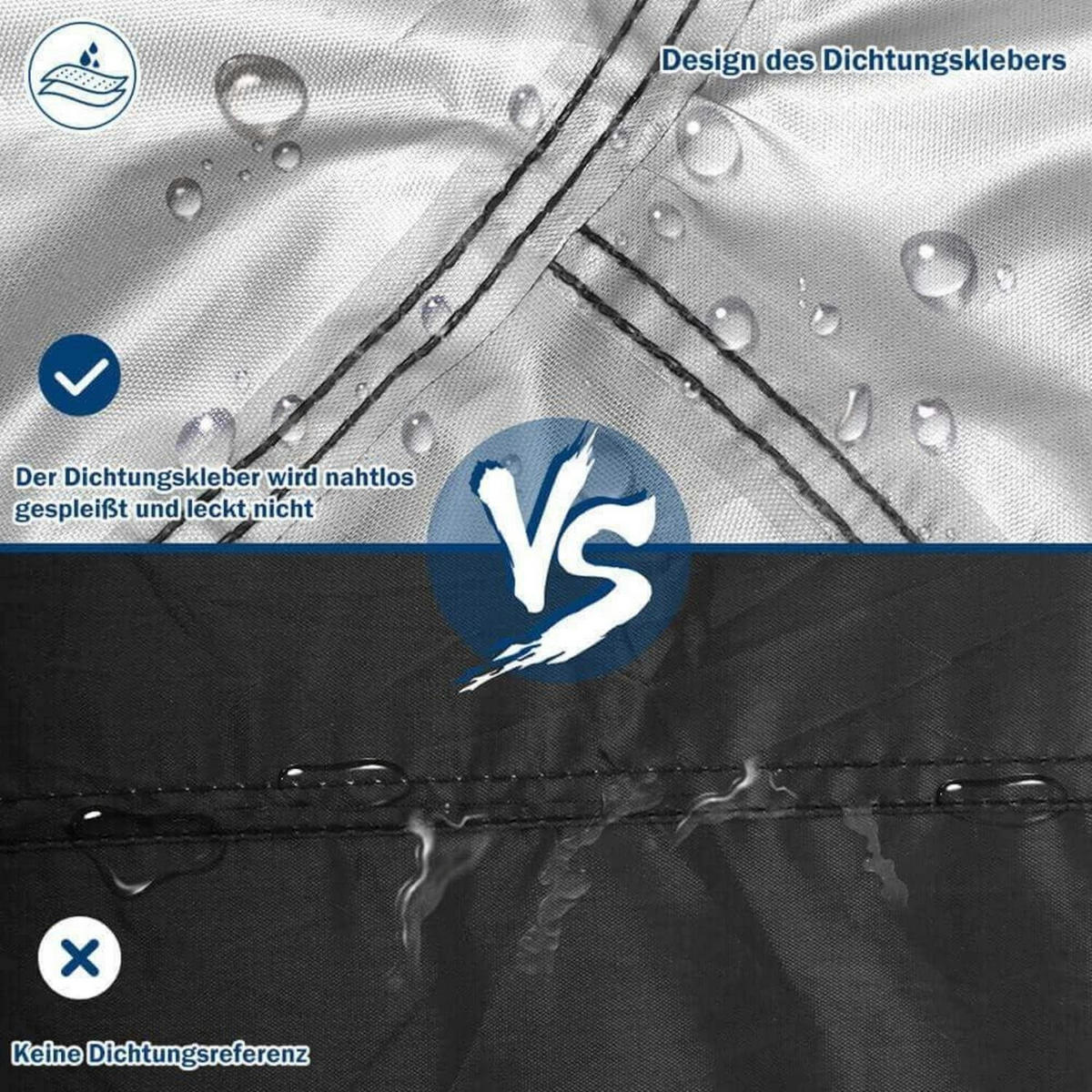 FAHRRADABDECKUNG 210D Oxford-Gewebe Wasserdicht 200 x 110 x 70 cm - Schwarz, Textil (70/200/110cm)