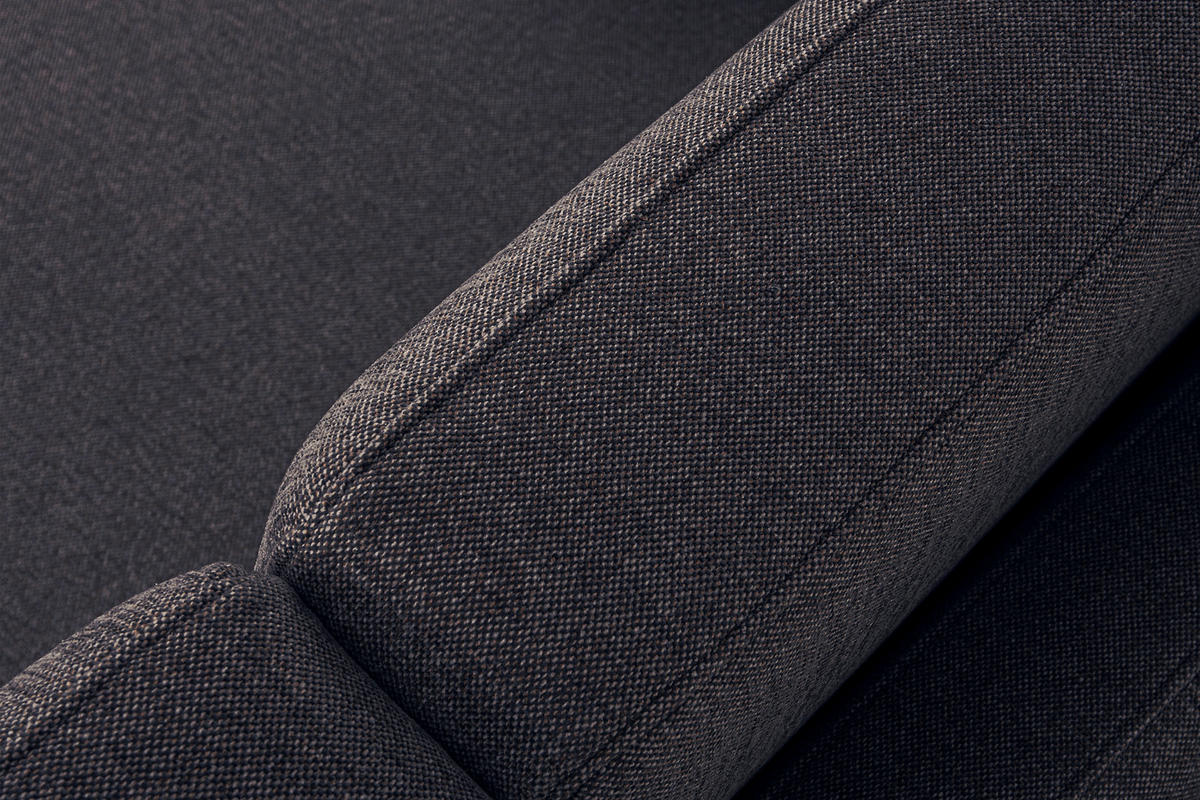 2-SITZER-SOFA TAGIO II mit Armlehnen, Graubraun/Braun - Braun/Grau, Textil (88/80/153cm) - KONSIMO®
