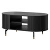 COUCHTISCH Zante 06 - Goldfarben/Schwarz, Holzwerkstoff/Metall (56/105/47cm) - MIRJAN24