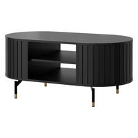 COUCHTISCH Zante 06 - Goldfarben/Schwarz, Holzwerkstoff/Metall (56/105/47cm) - MIRJAN24