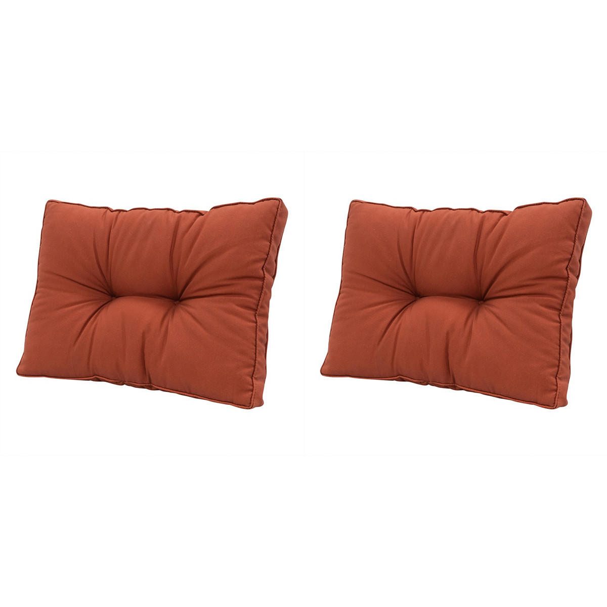 RÜCKENKISSEN Panama 43/73 cm 2er-Set - Rot, Textil (73/8/43cm) - Madison