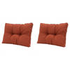 RÜCKENKISSEN Panama 43/73 cm 2er-Set - Rot, Textil (73/8/43cm) - Madison