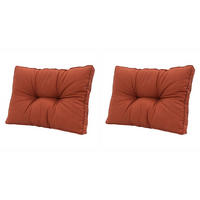 RÜCKENKISSEN Panama 43/73 cm 2er-Set - Rot, Textil (73/8/43cm) - Madison