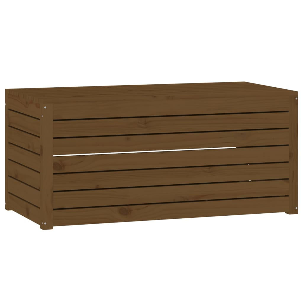 GARTENBOX Honigbraun 101x50,5x46,5 cm Massivholz Kiefer - Braun, Holz (101/46.5/50.5cm) - furnicato