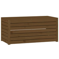 GARTENBOX Honigbraun 101x50,5x46,5 cm Massivholz Kiefer - Braun, Holz (101/46.5/50.5cm) - furnicato