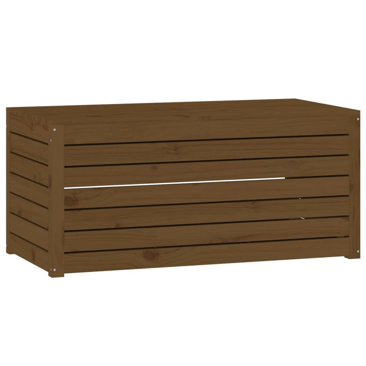 GARTENBOX Honigbraun 101x50,5x46,5 cm Massivholz Kiefer - Braun, Holz (101/46.5/50.5cm) - furnicato