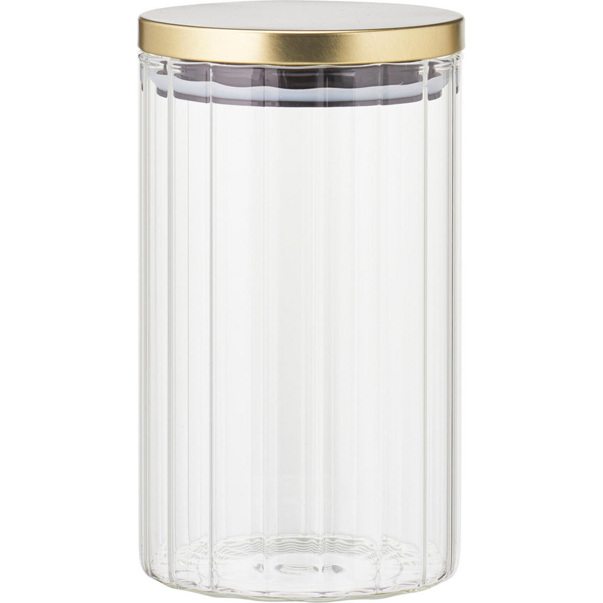 GLASGEFÄSS Golddeckel 1000 ml - Transparent, Glas (10/16/10cm) - Excellent Houseware