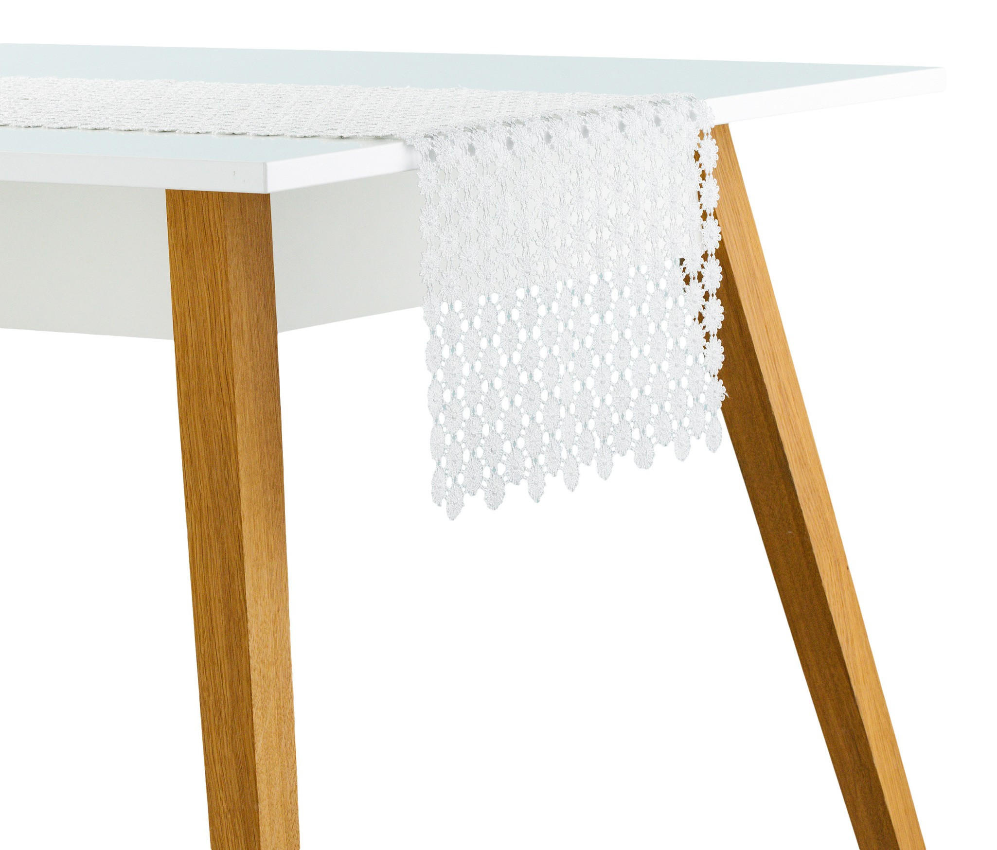 TISCHLÄUFER Douglasa - Silberfarben, Textil (180/35/1cm) - home&you