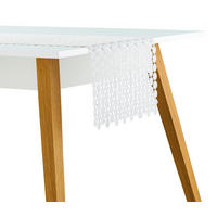 TISCHLÄUFER Douglasa - Silberfarben, Textil (180/35/1cm) - home&you