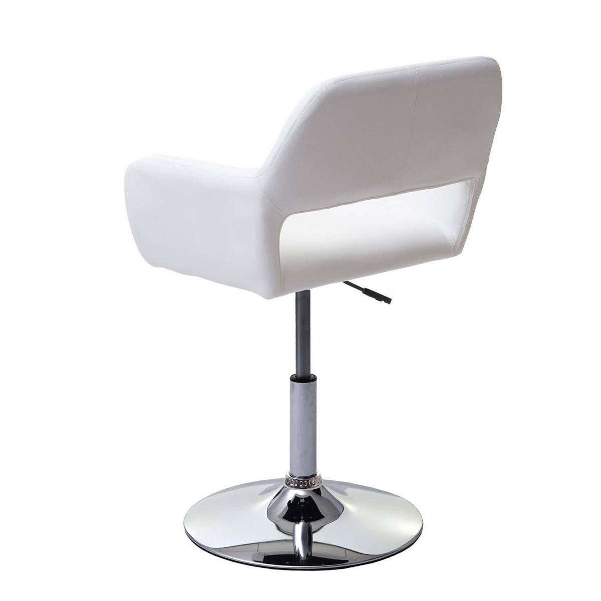 ESSZIMMERSTUHL Weiß, Silber 6er-Set - Silberfarben/Weiß, Textil (58/89/55cm) - MCW