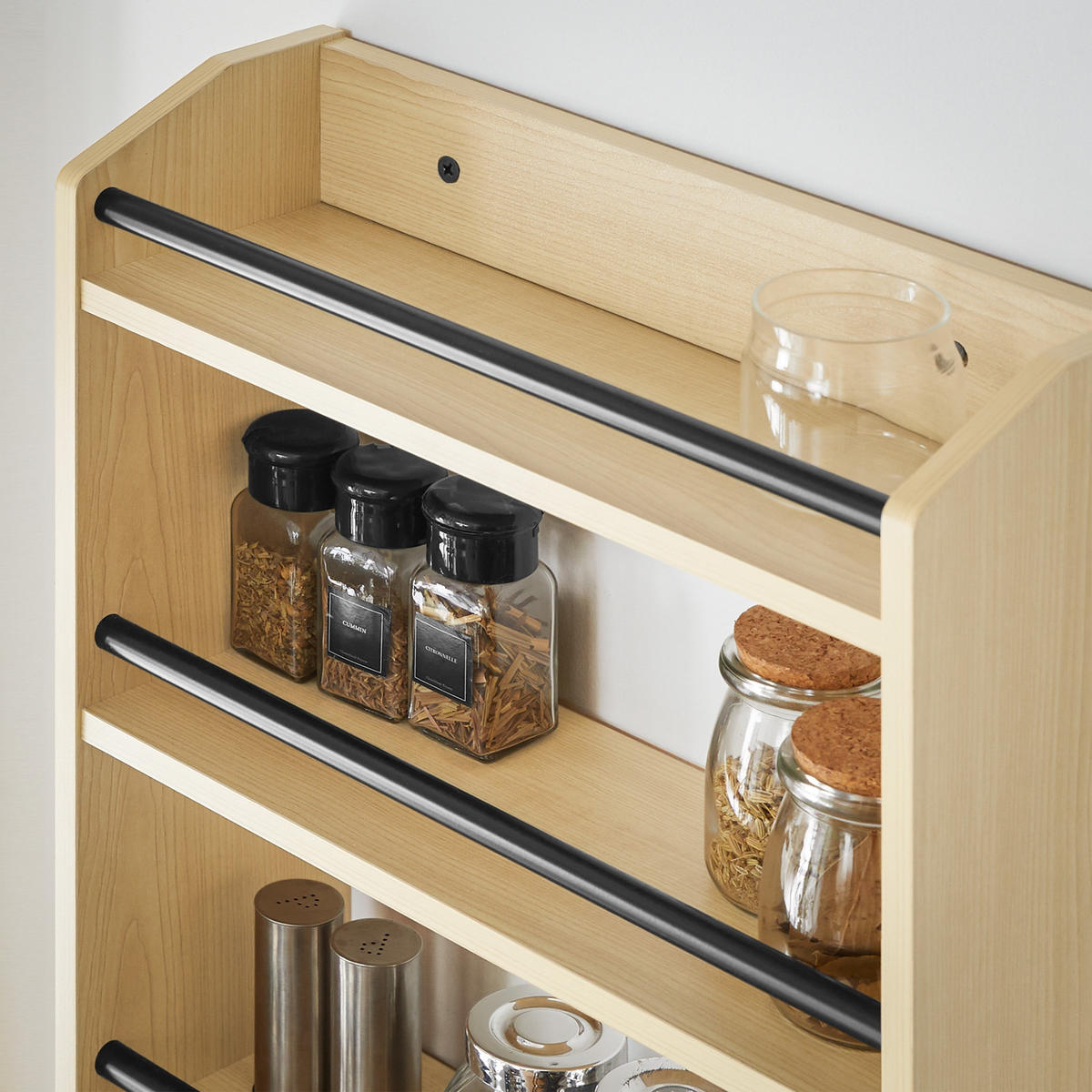 WANDREGAL 38cm Natur - Naturfarben, Holzwerkstoff (38/75/17cm) - SoBuy