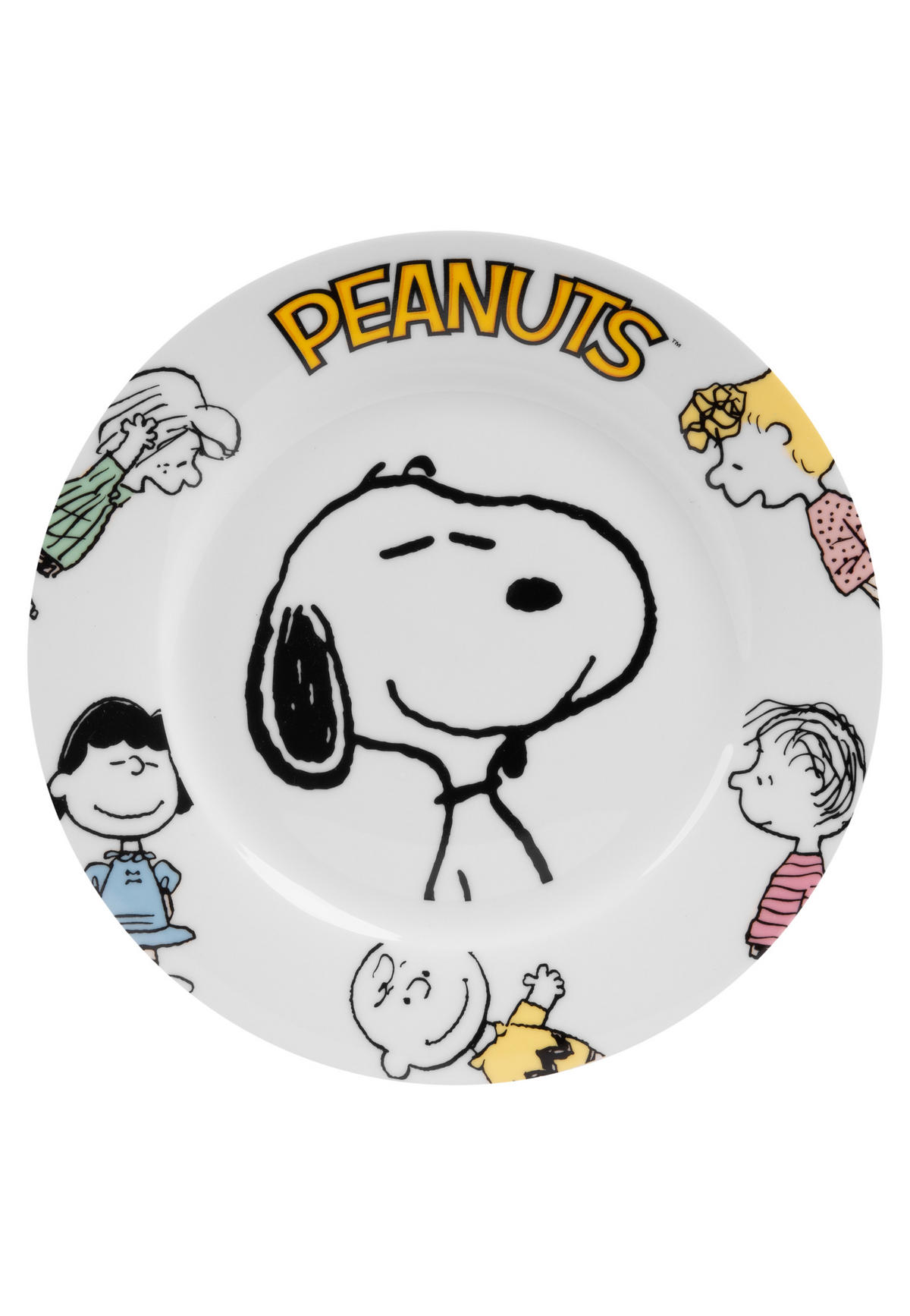 FRÜHSTÜCKSSET The Peanuts Snoopy Family Weiß 3-teilig - Multicolor, Keramik (23.8/11.2/23.3cm) - United Labels