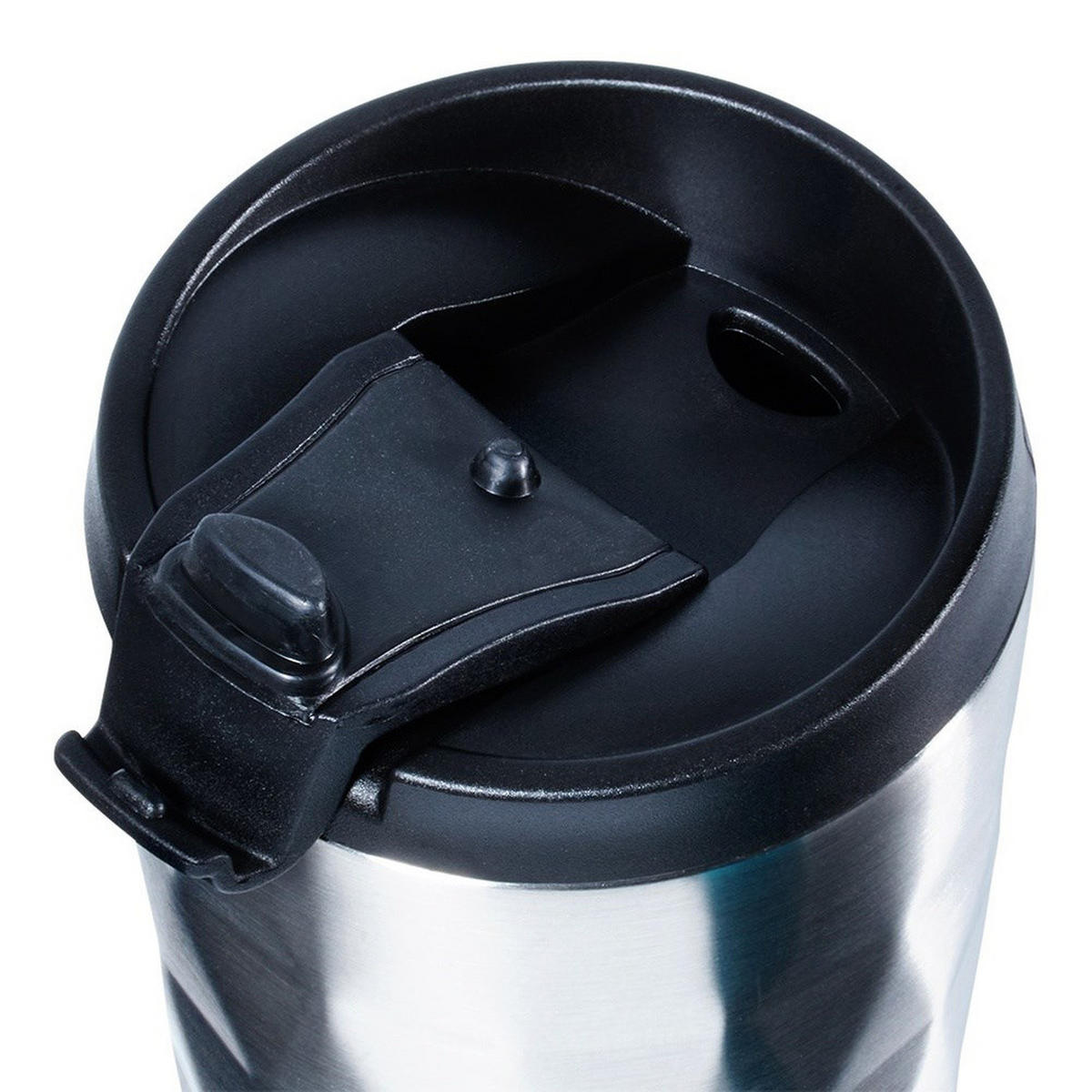 THERMOBECHER Edelstahl Soft-System 430 ml Grau - Grau, Metall (0.43L) - Orion 