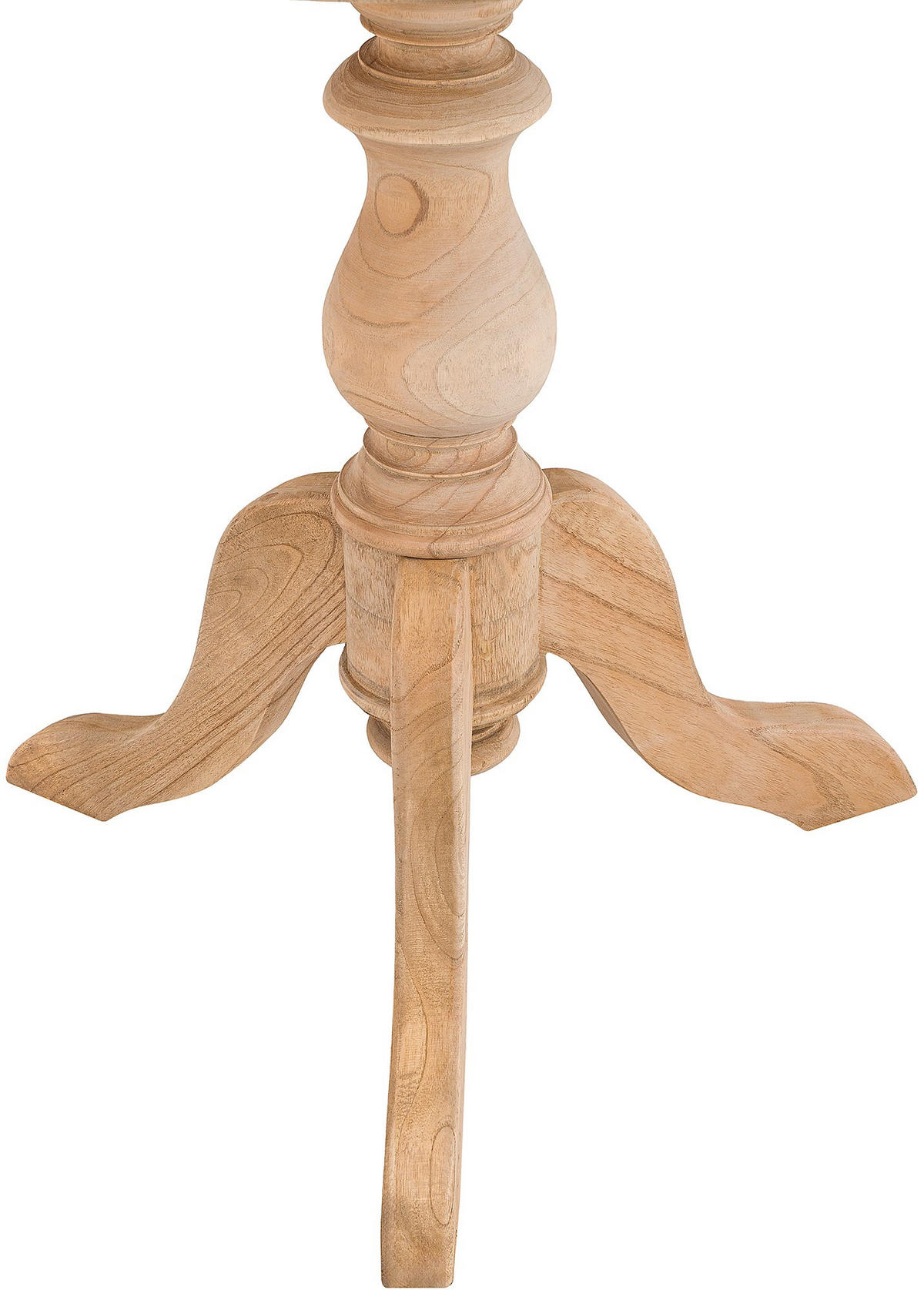 BEISTELLTISCH rund 70 cm Holz Natura - Eukalyptusholzfarben/Braun, Holz (70/70/76cm) - CLP