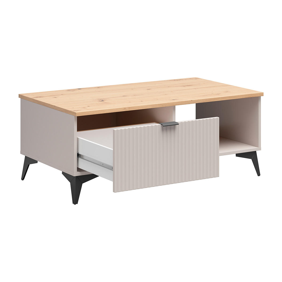 COUCHTISCH Vicky Kaschmir - Beige, Holzwerkstoff (61/110/43.5cm) - Petits-meubles