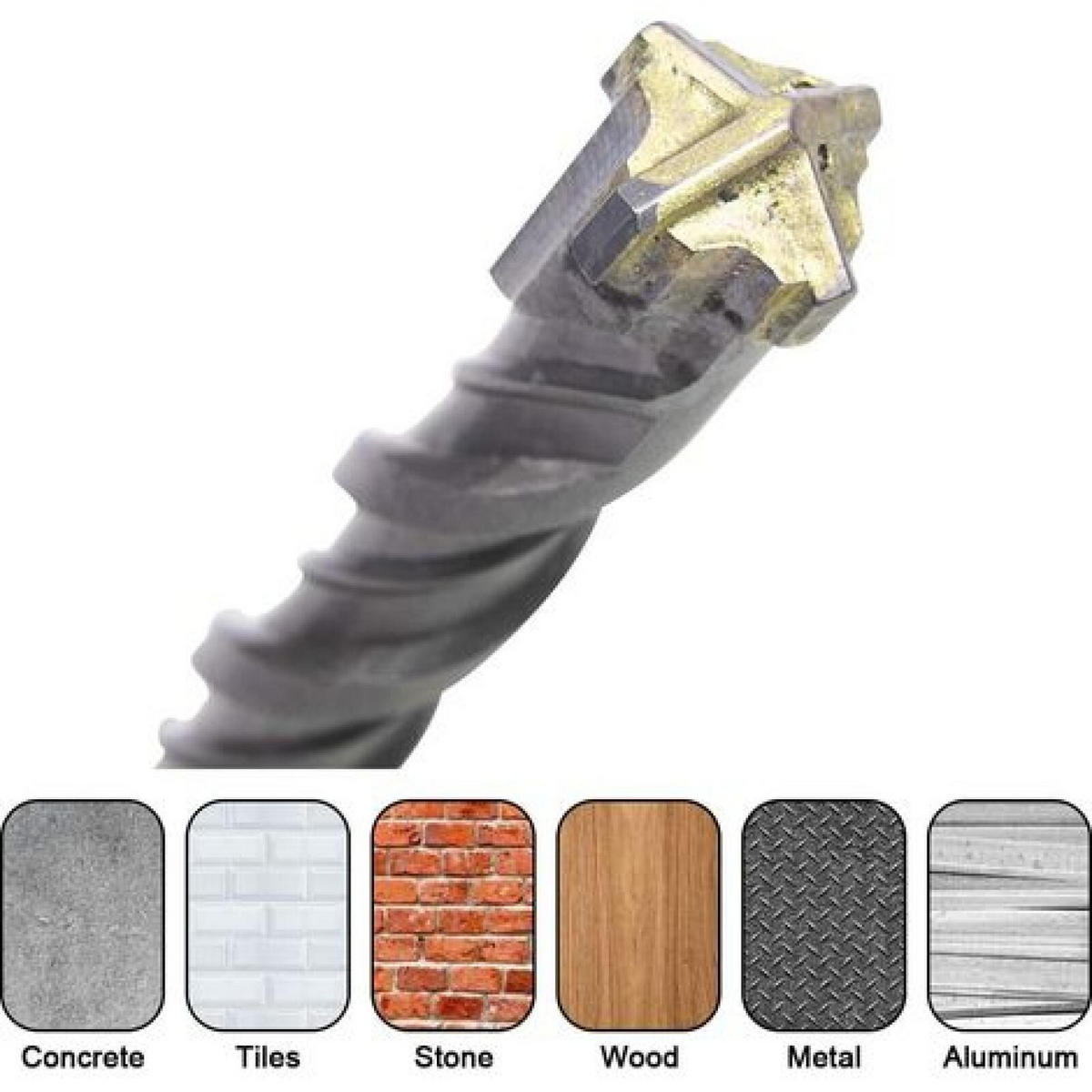 BOHRER - 9 Stück, 5-16 mm - Hartmetall - Silberfarben, Metall (16/16/1cm) - DCA