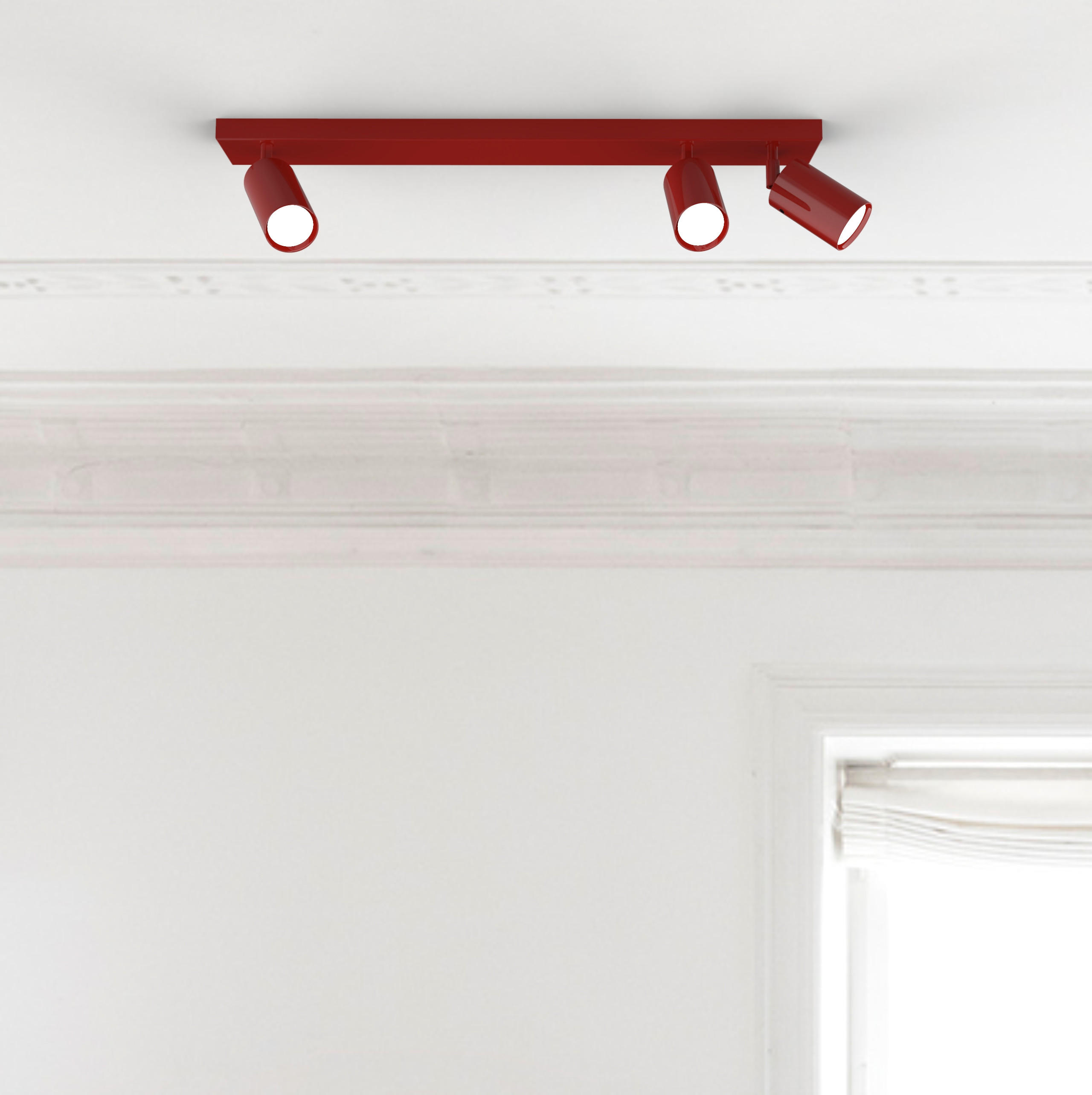 DECKENLEUCHTE - Rot, Metall (6/70/6cm) - Lumicom