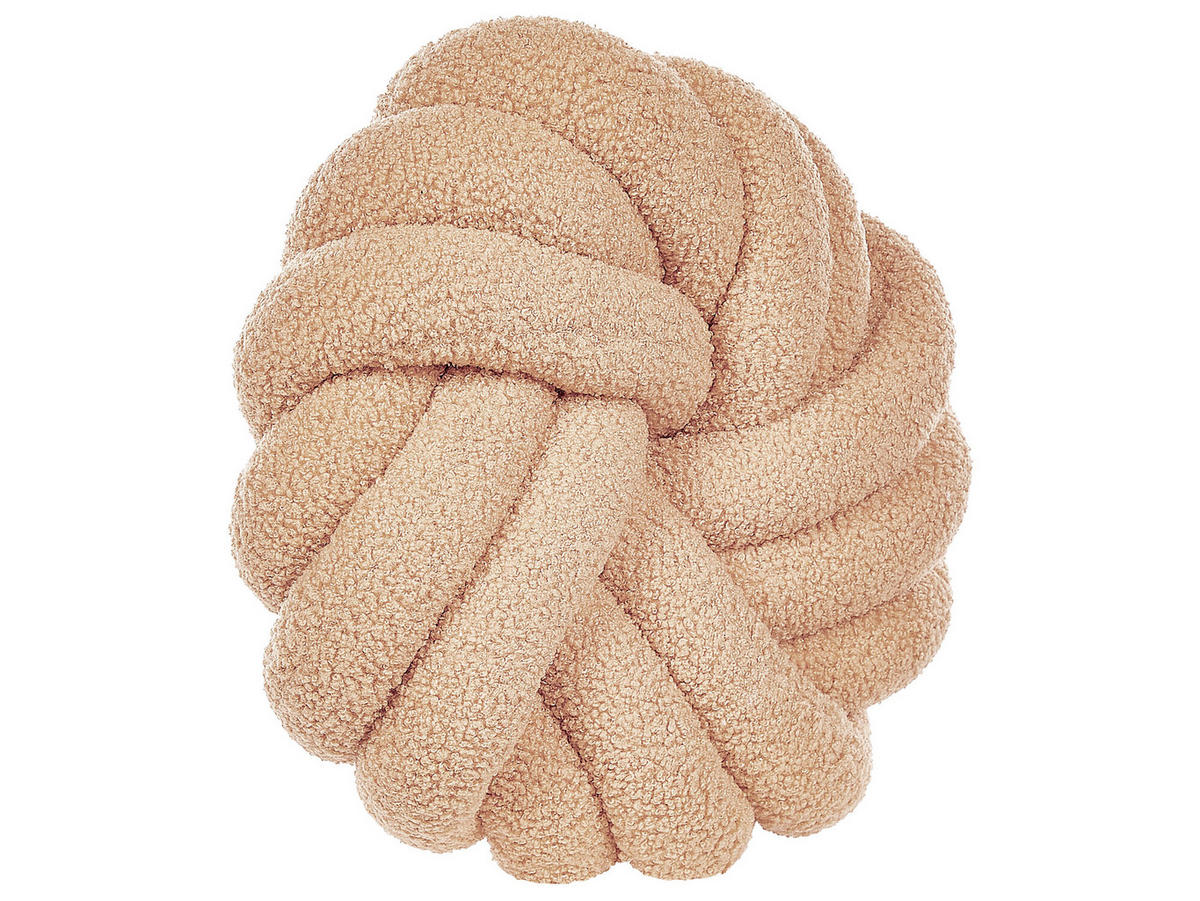 DEKOKISSEN Hellbeige 31/31 cm Akola - Beige, Textil (31/31cm) - Beliani