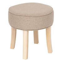 POLSTERHOCKER für Schminktisch Adriel 35/35/35 cm - Beige, Holz (35/35/35cm) - Atmosphera Createur d´interieur