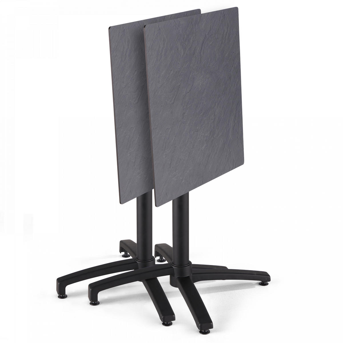 TERRASSENTISCH, Grau - Grau, Holzwerkstoff (60/60/72cm) - Oviala