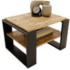 COUCHTISCH Kaja63 63/42/53,8 - Kiefer Milford/Schwarz, Holzwerkstoff (54/63/42cm) - RAUMHIRSCH FURNITURE