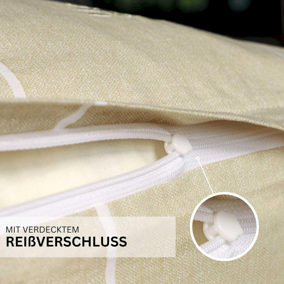 RENFORCÉ BETTWÄSCHE HARPLINES - Beige, Textil (135/200cm) - Esprit