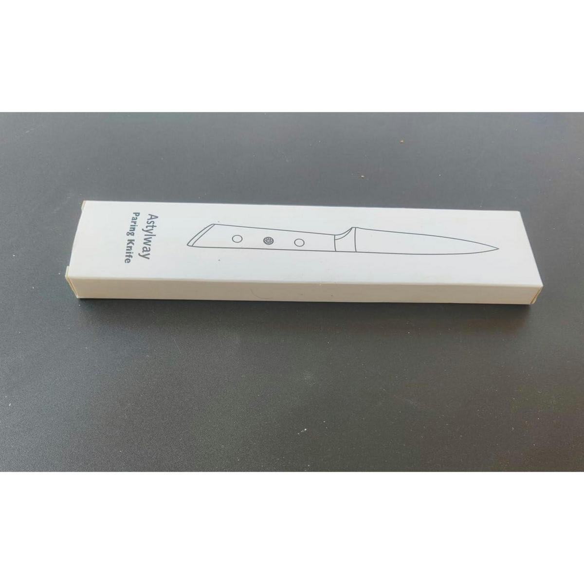 KÜCHENMESSER 9.5cm Obstmesser Allzweckmesser mit Pakkawood Griff Schwarz - Schwarz, Holz (20.5cm)