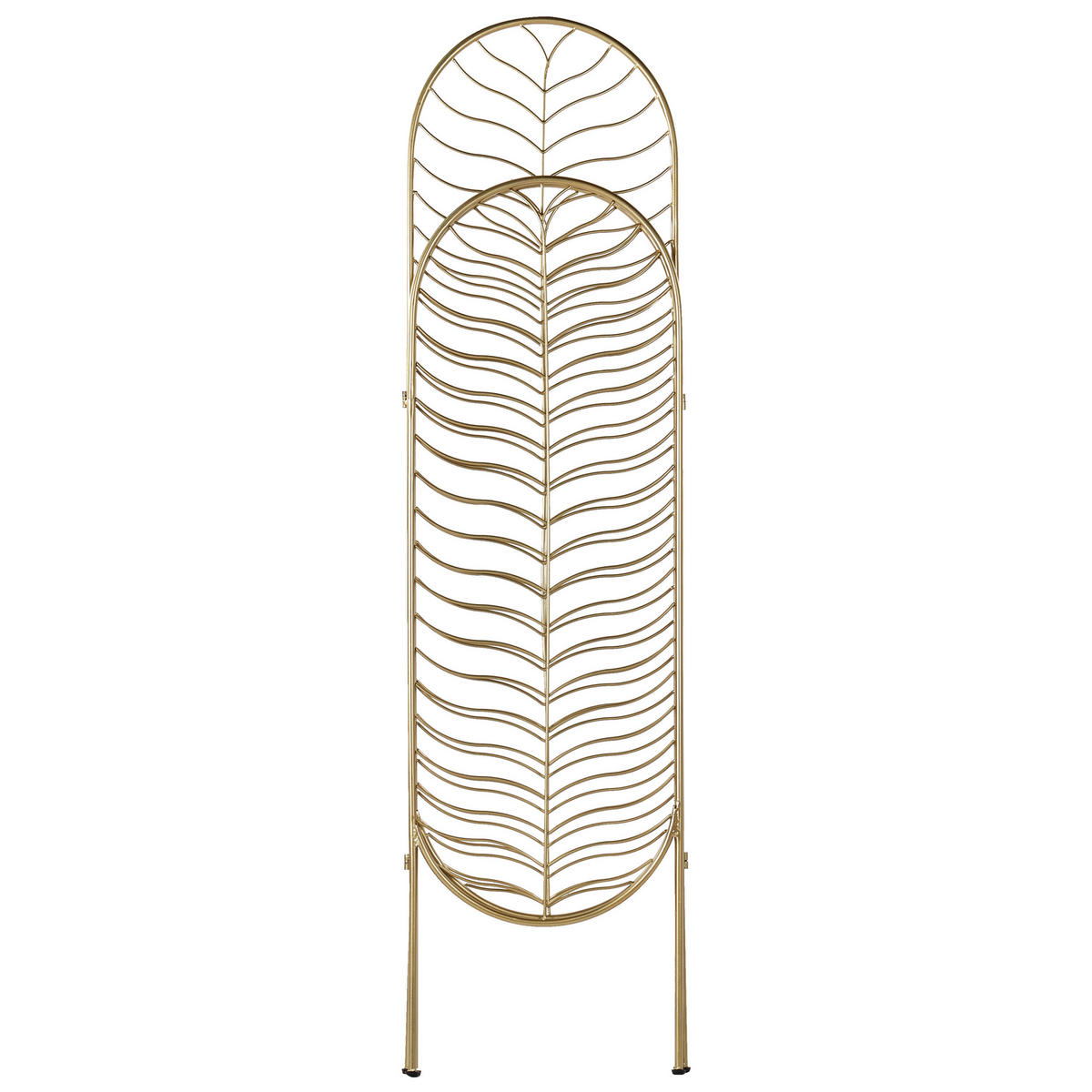 SEPARATOR DE CAMERĂ 3 piese auriu 120 cm 160 cm Pescia - auriu, metal (120/160/1cm) - Beliani