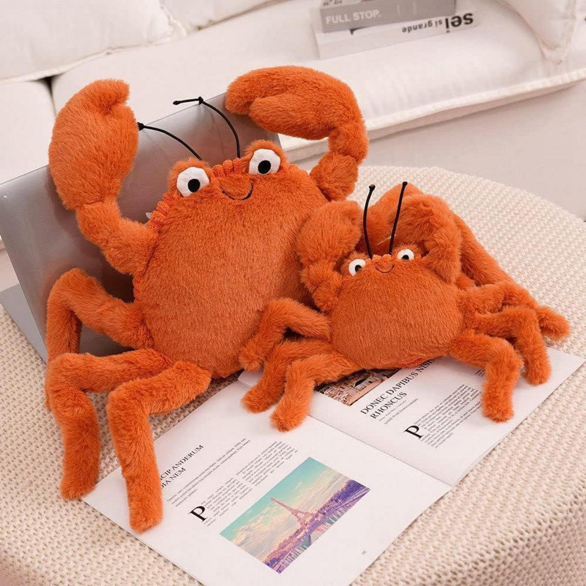 STOFFTIER Garnele 22 cm - Rot, Textil (10/22cm)
